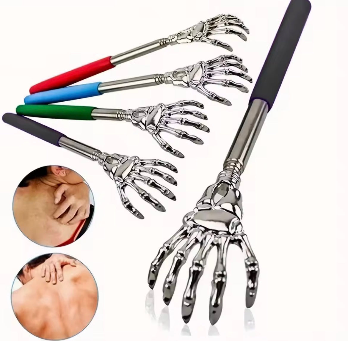 Przenośny, wysuwany drapak do pleców